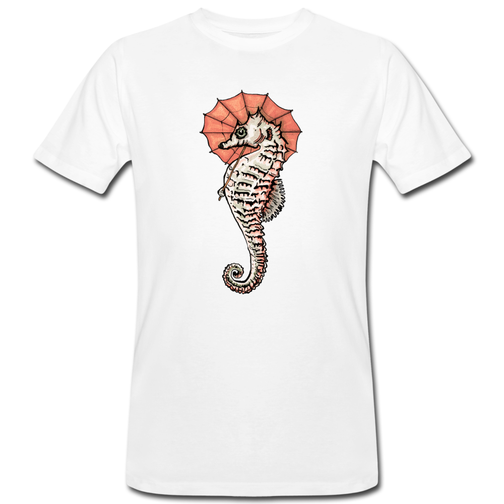 Männer Bio-T-Shirt - "Seepferdchen Mandarin" - Hinter dem Mond