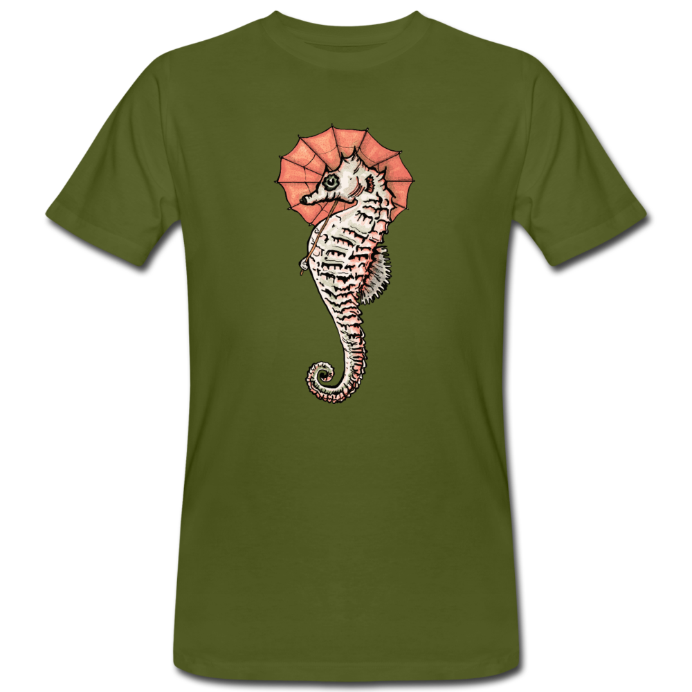 Männer Bio-T-Shirt - "Seepferdchen Mandarin" - Hinter dem Mond