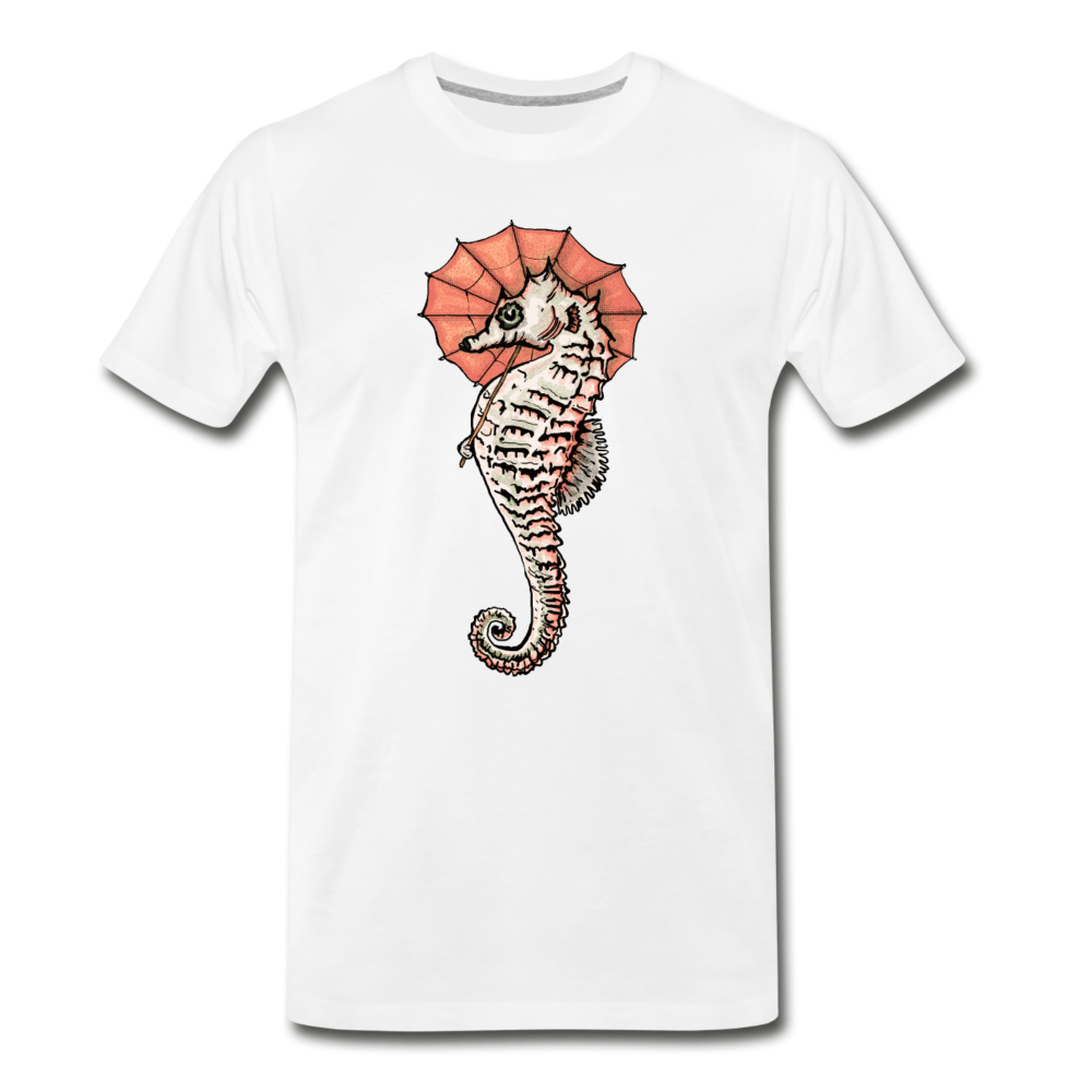 Männer Premium Bio T-Shirt - "Seepferdchen Mandarin" - Hinter dem Mond