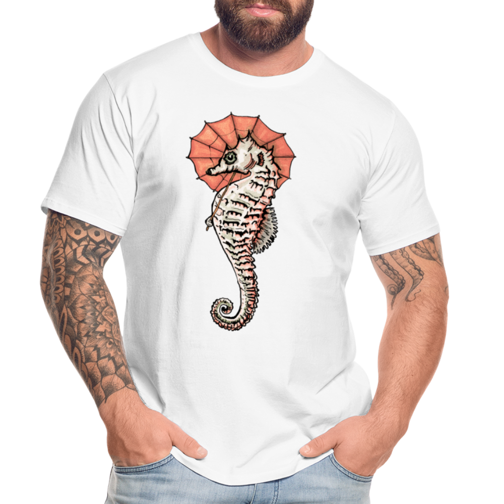 Männer Premium Bio T-Shirt - "Seepferdchen Mandarin" - Hinter dem Mond