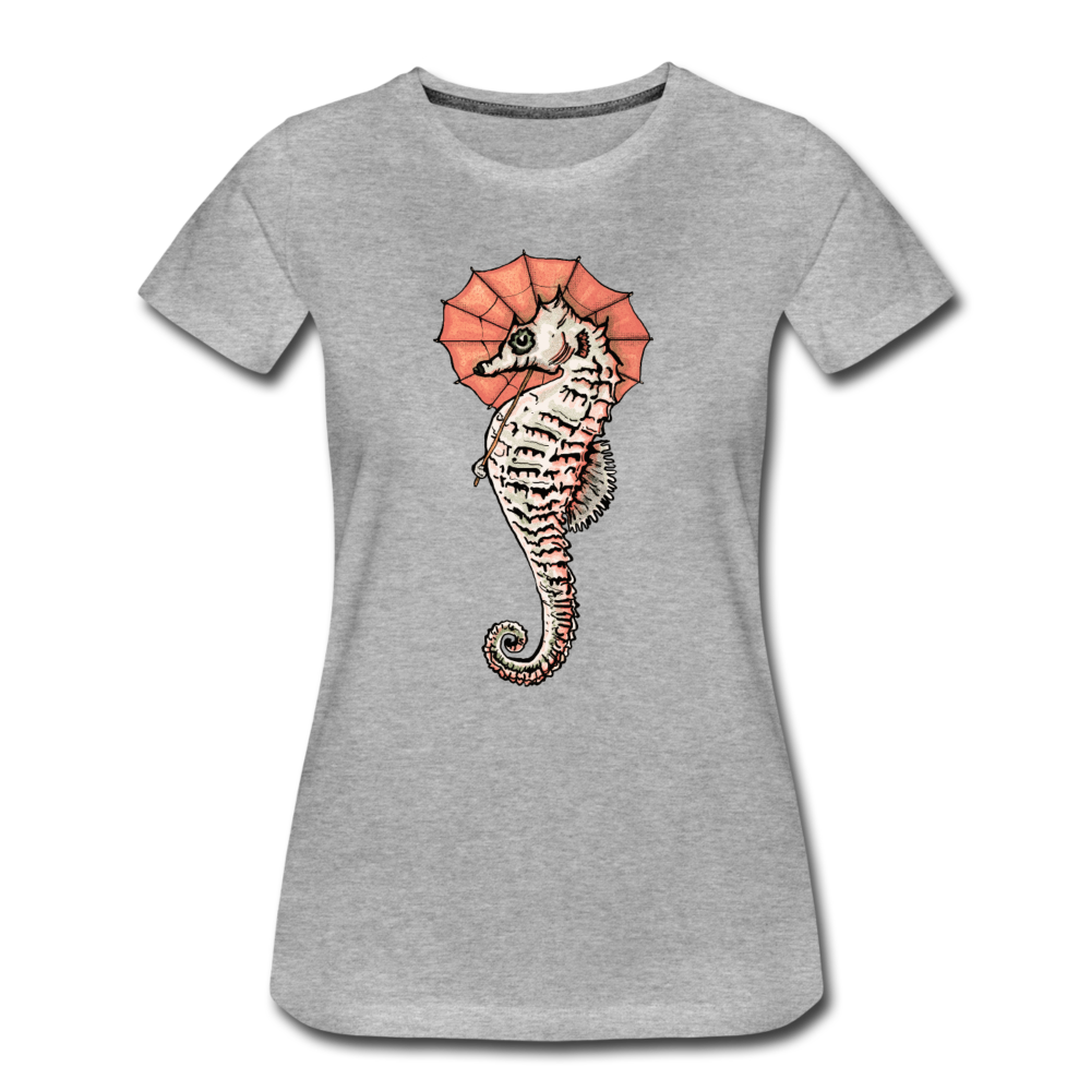 Frauen Premium Bio T-Shirt - "Seepferdchen Mandarin" - Hinter dem Mond
