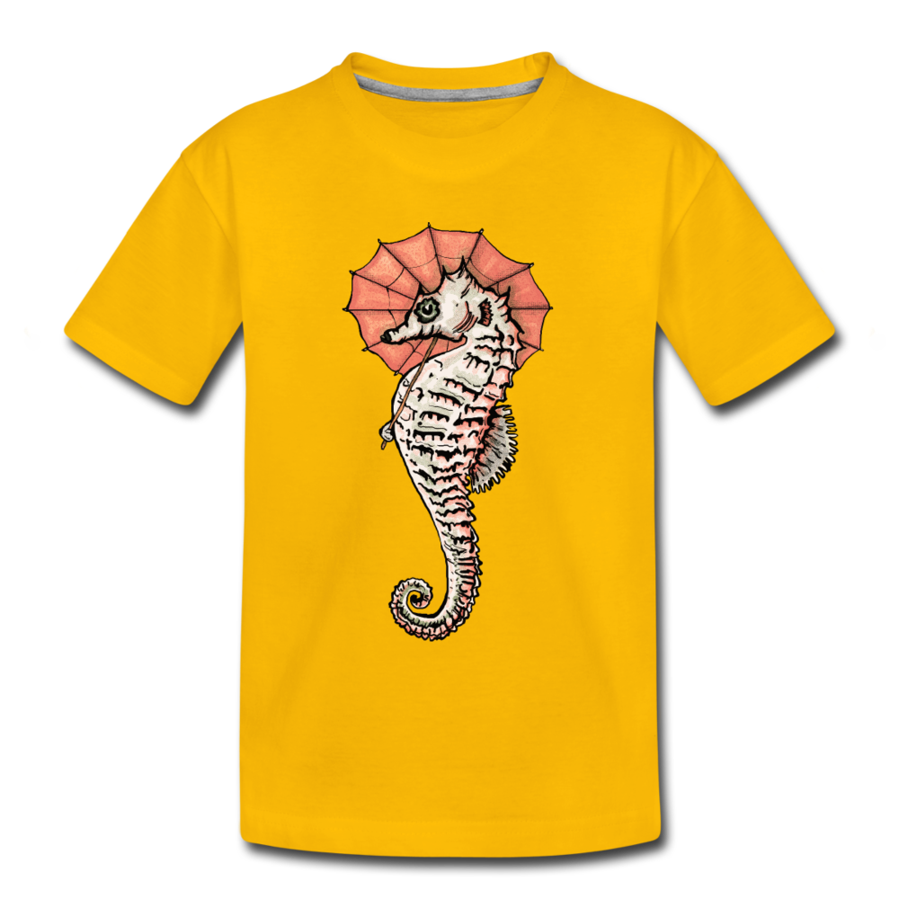 Teenager Premium T-Shirt - "Seepferdchen Mandarin" - Hinter dem Mond