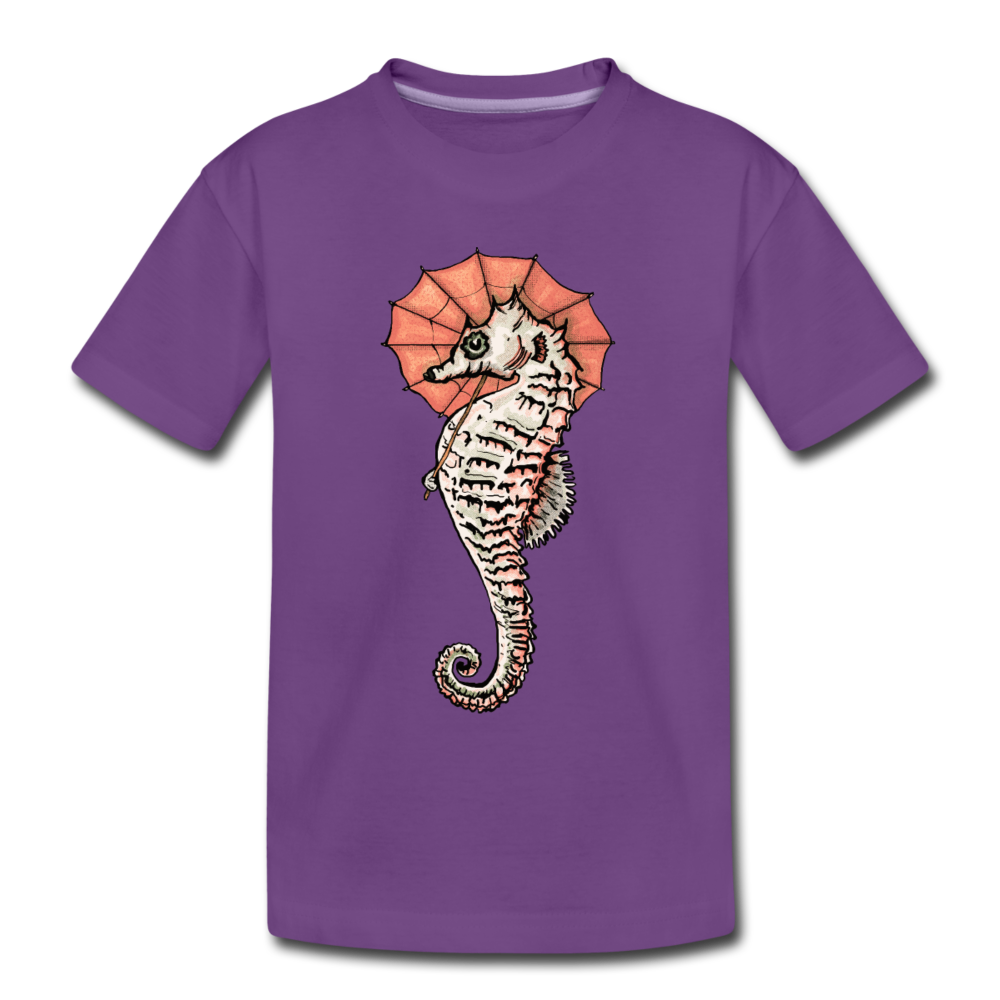 Teenager Premium T-Shirt - "Seepferdchen Mandarin" - Hinter dem Mond