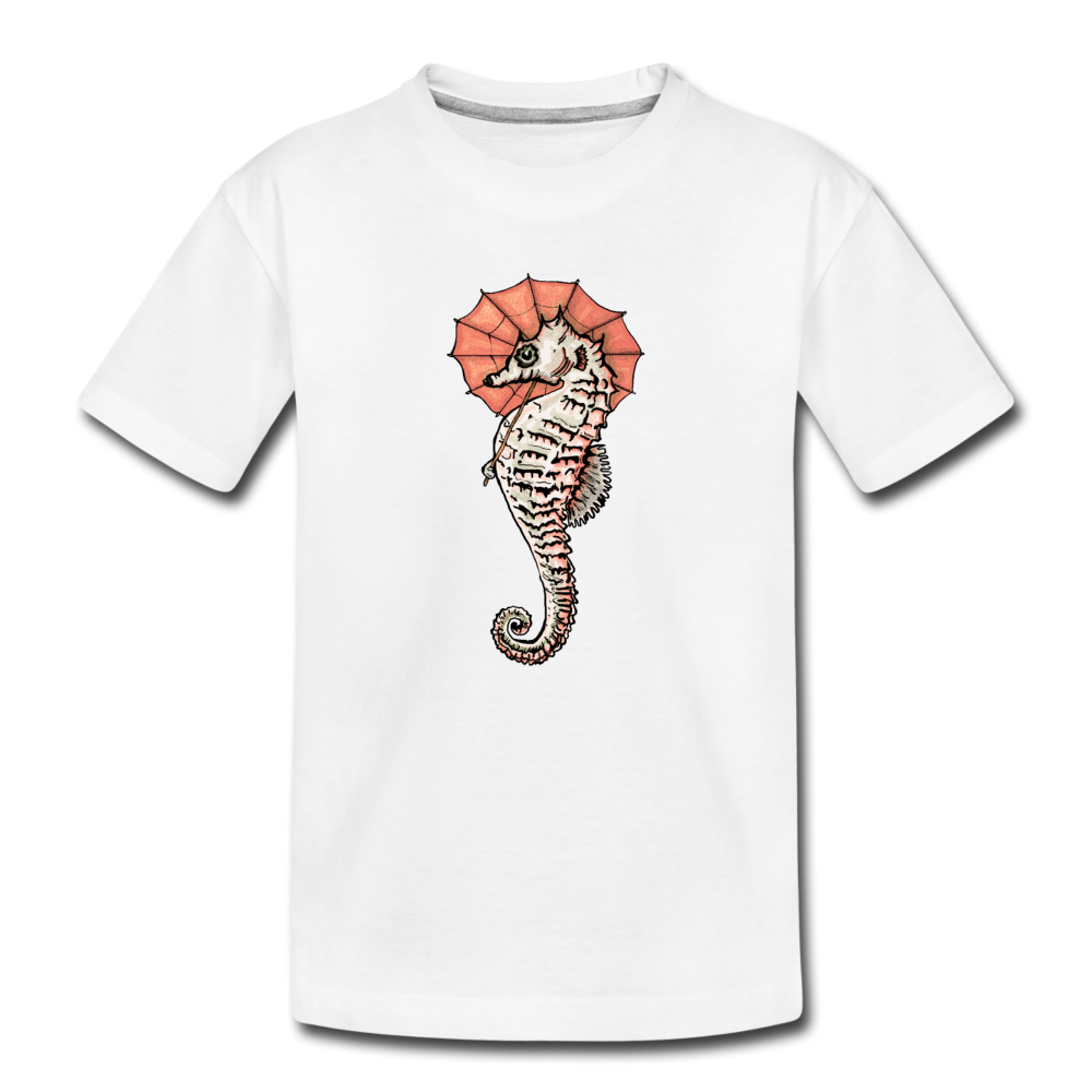 Kinder Premium Bio T-Shirt - "Seepferdchen Mandarin" - Hinter dem Mond
