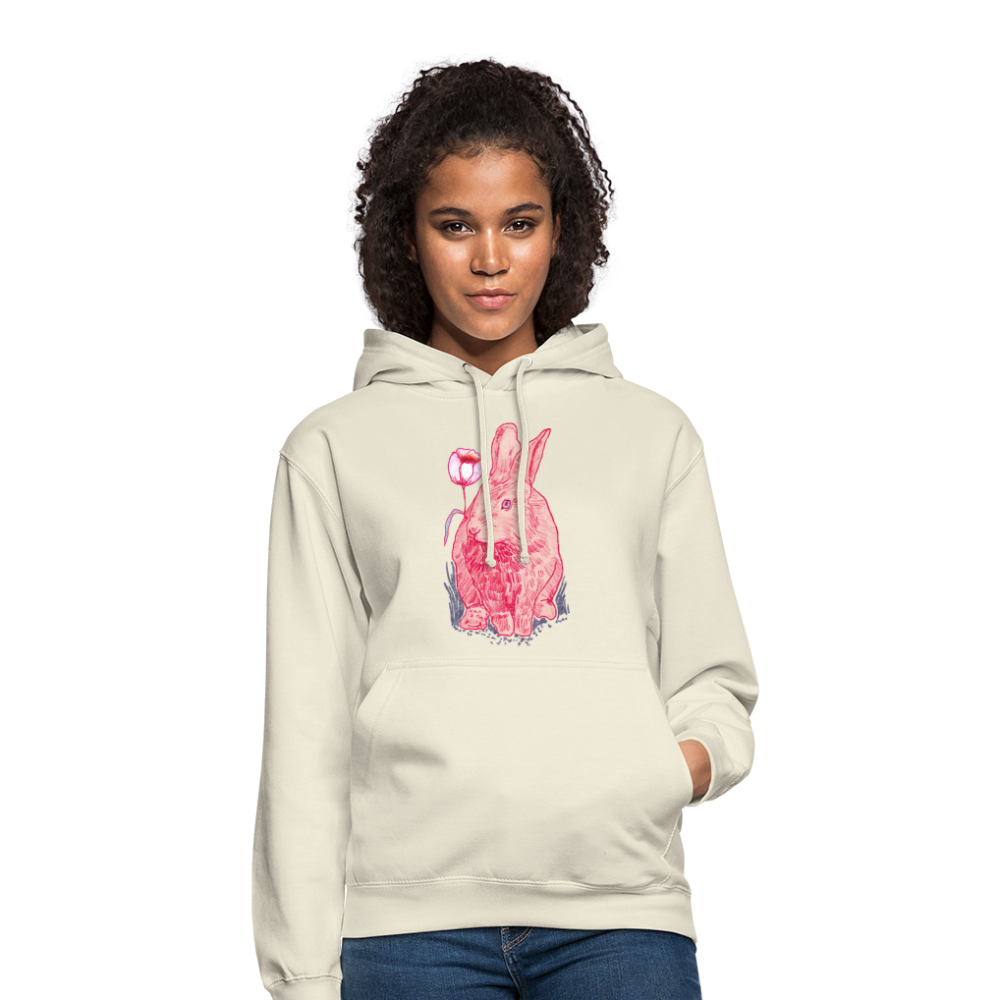 Unisex Hoodie - "Rosa Kaninchen" - Hinter dem Mond