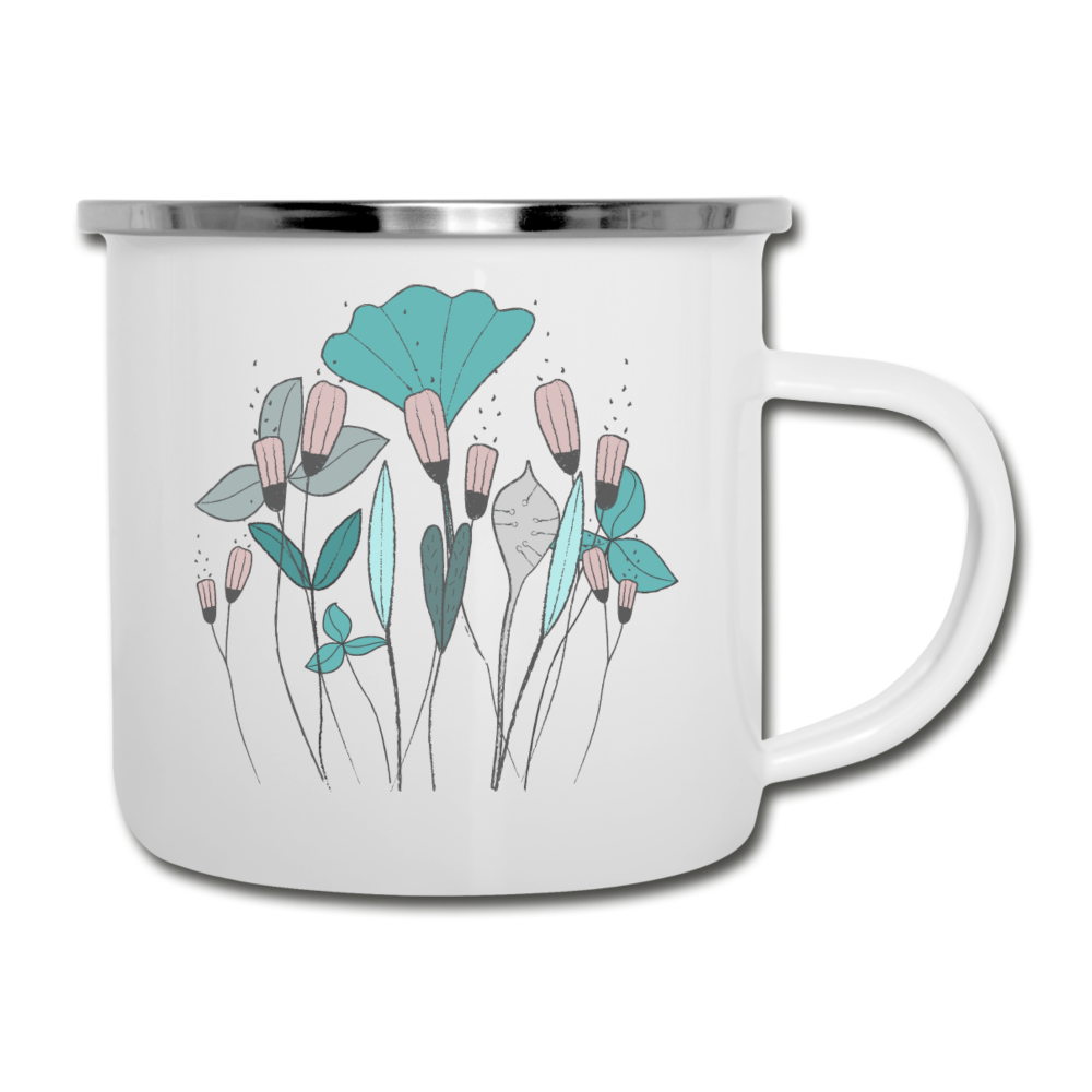 Emaille-Tasse - "Frühlingswiese" - Hinter dem Mond