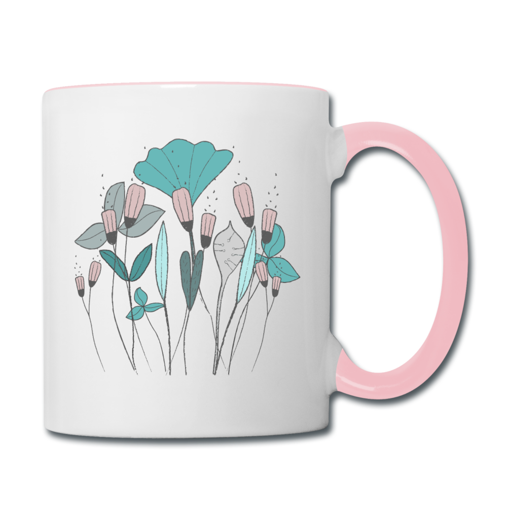 Tasse zweifarbig "Frühlingswiese" - Hinter dem Mond