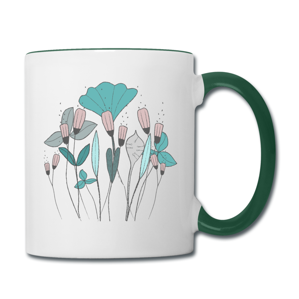 Tasse zweifarbig "Frühlingswiese" - Hinter dem Mond