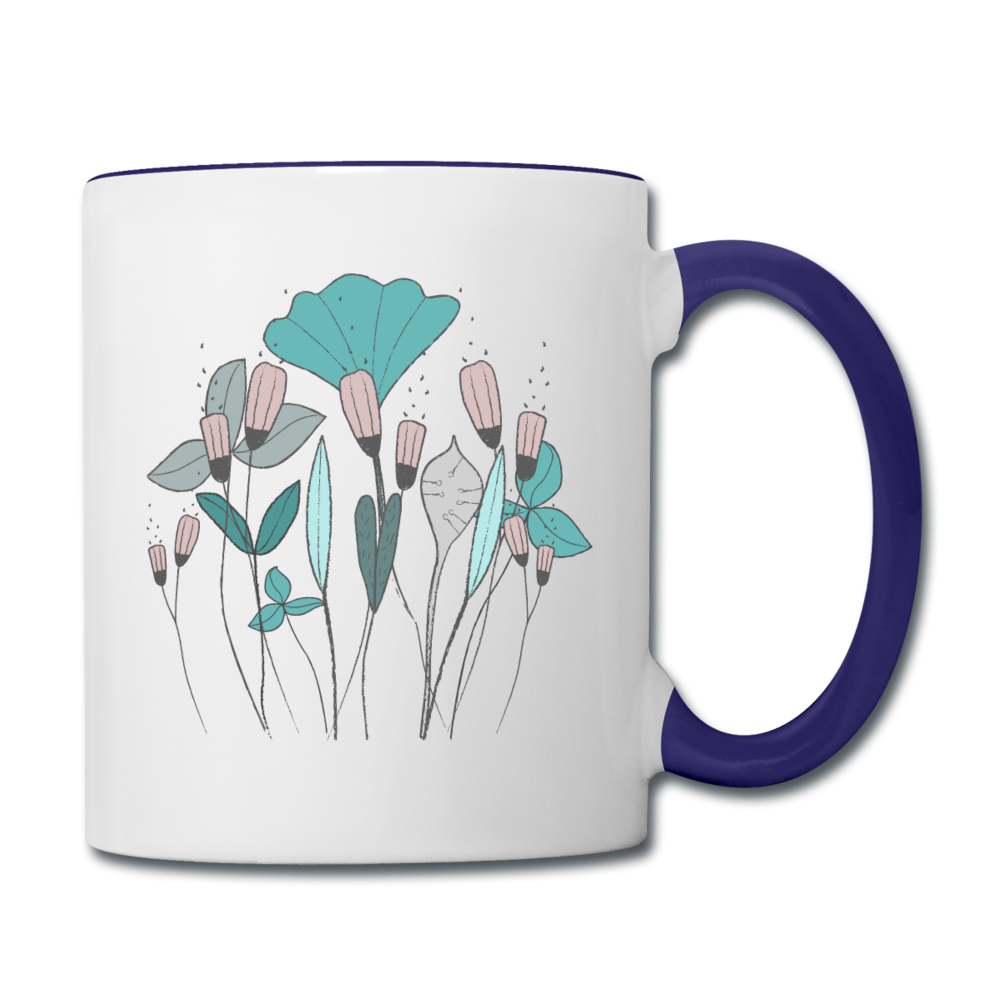 Tasse zweifarbig "Frühlingswiese" - Hinter dem Mond