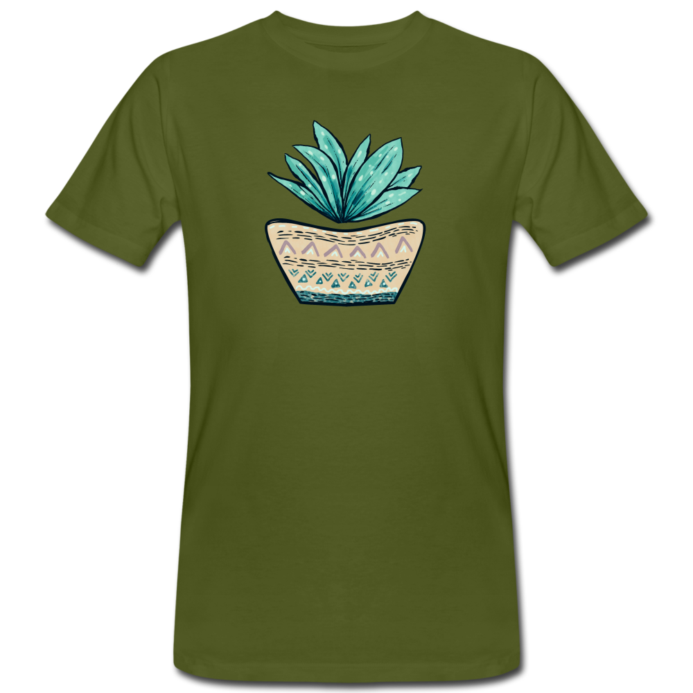 Männer Bio-T-Shirt - Aloe Vera - Hinter dem Mond