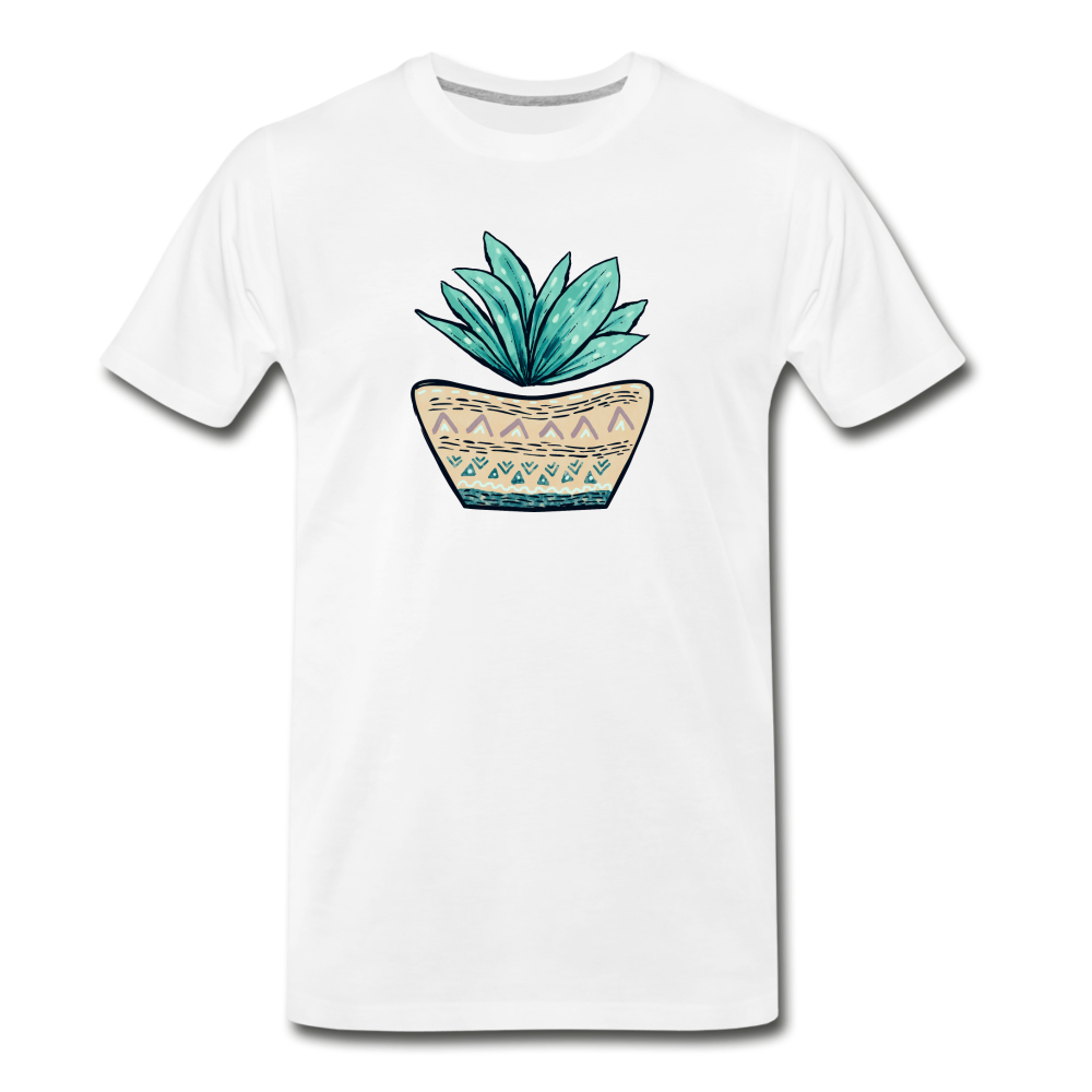 Männer Premium Bio T-Shirt - Aloe Vera - Hinter dem Mond