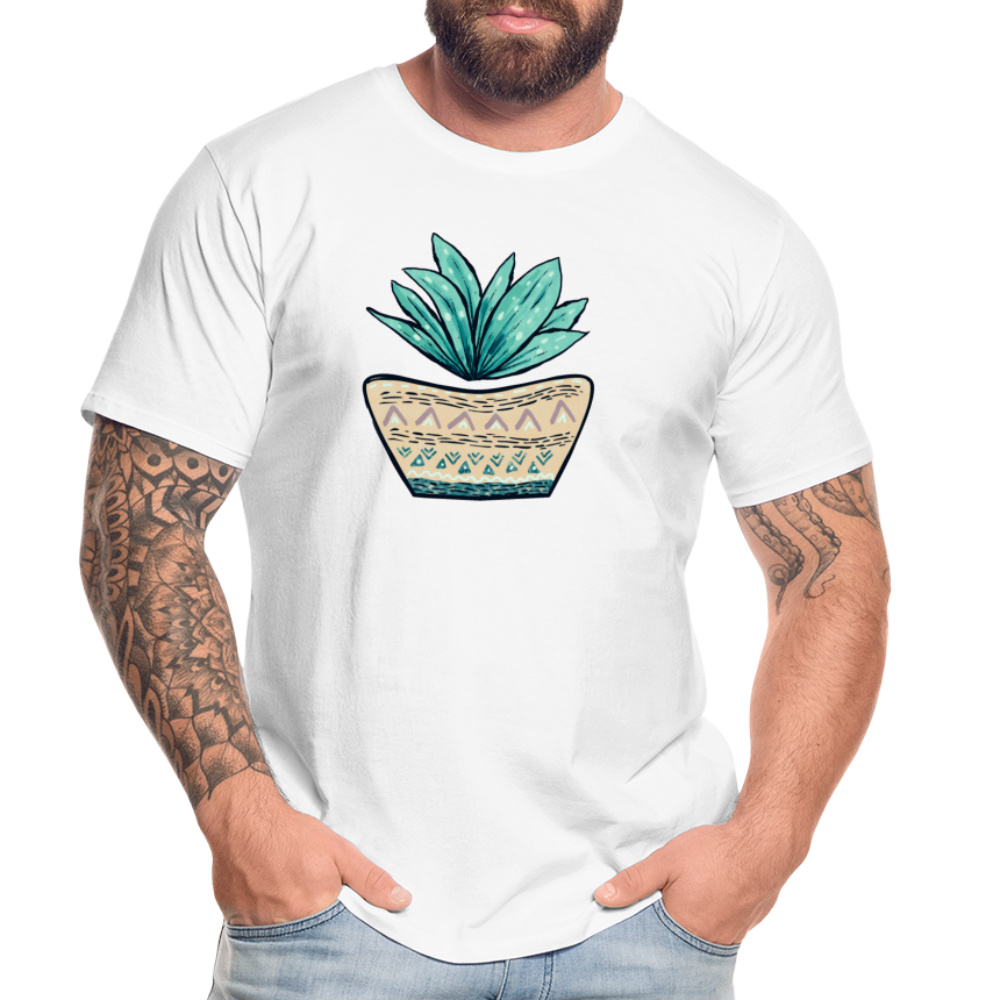 Männer Premium Bio T-Shirt - Aloe Vera - Hinter dem Mond