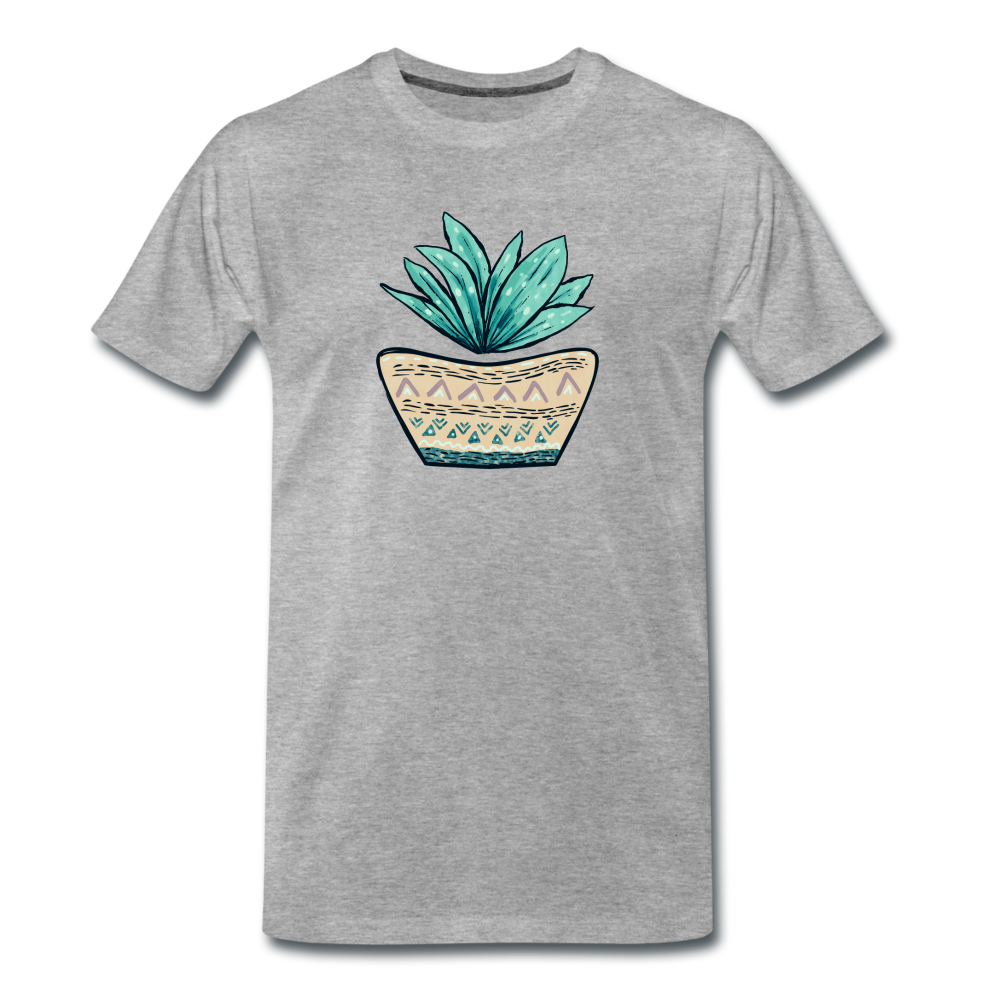 Männer Premium Bio T-Shirt - Aloe Vera - Hinter dem Mond