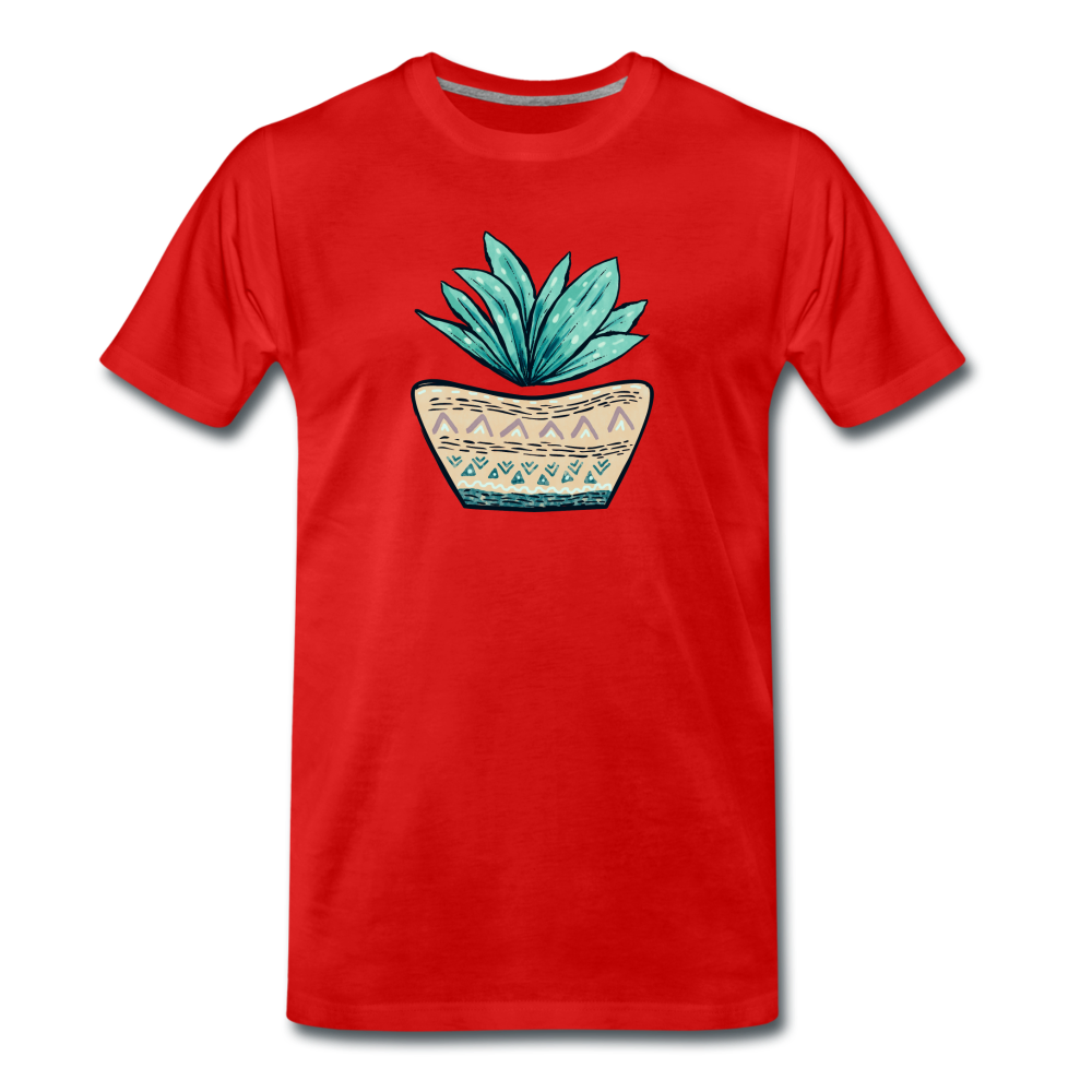 Männer Premium Bio T-Shirt - Aloe Vera - Hinter dem Mond