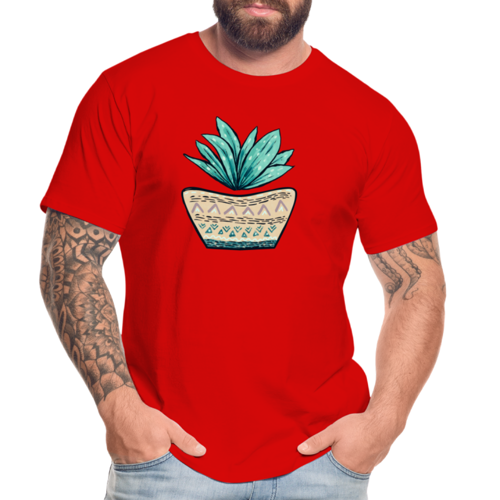 Männer Premium Bio T-Shirt - Aloe Vera - Hinter dem Mond