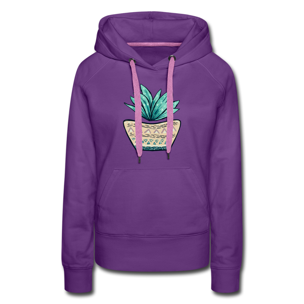 Frauen Premium Hoodie - Aloe Vera - Hinter dem Mond