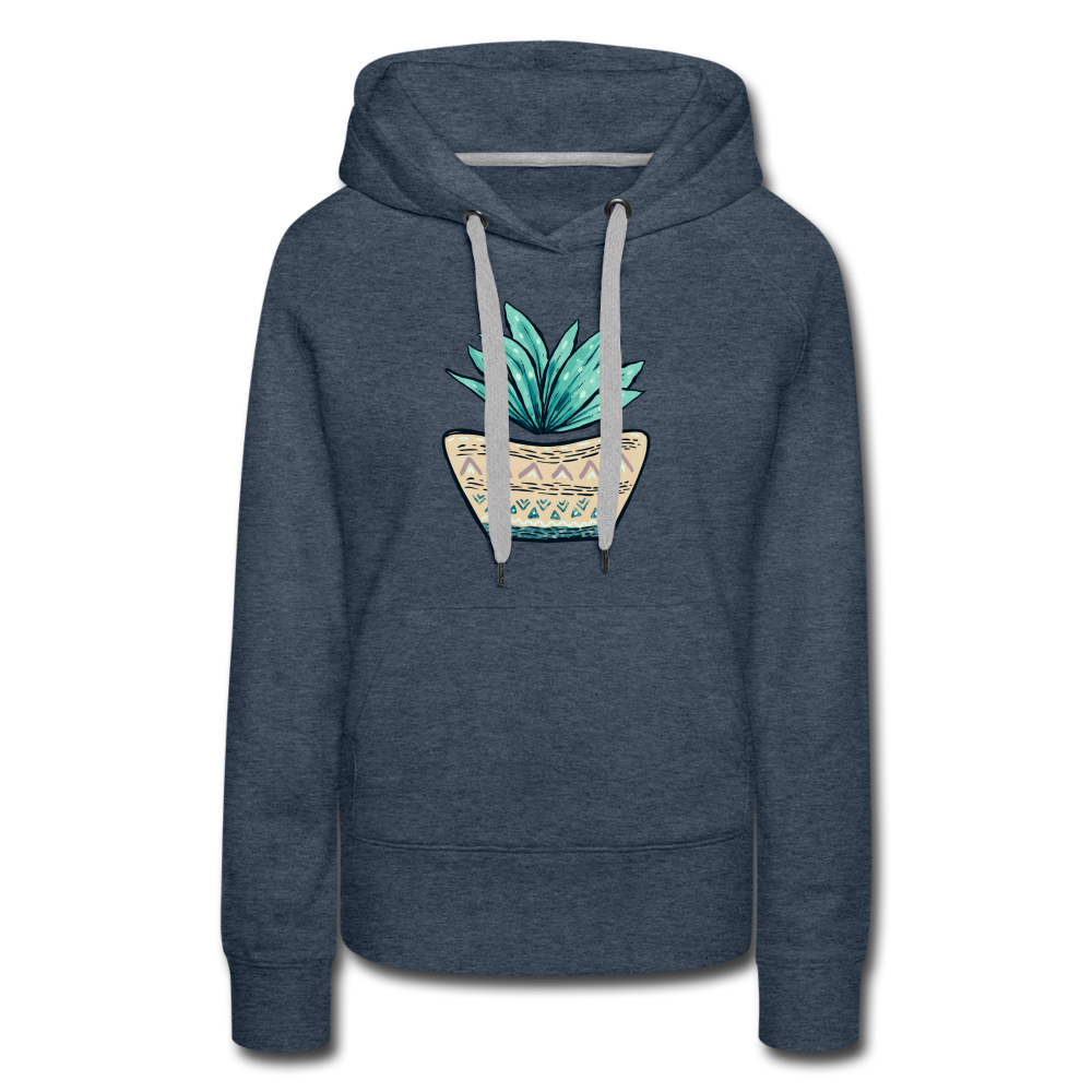 Frauen Premium Hoodie - Aloe Vera - Hinter dem Mond