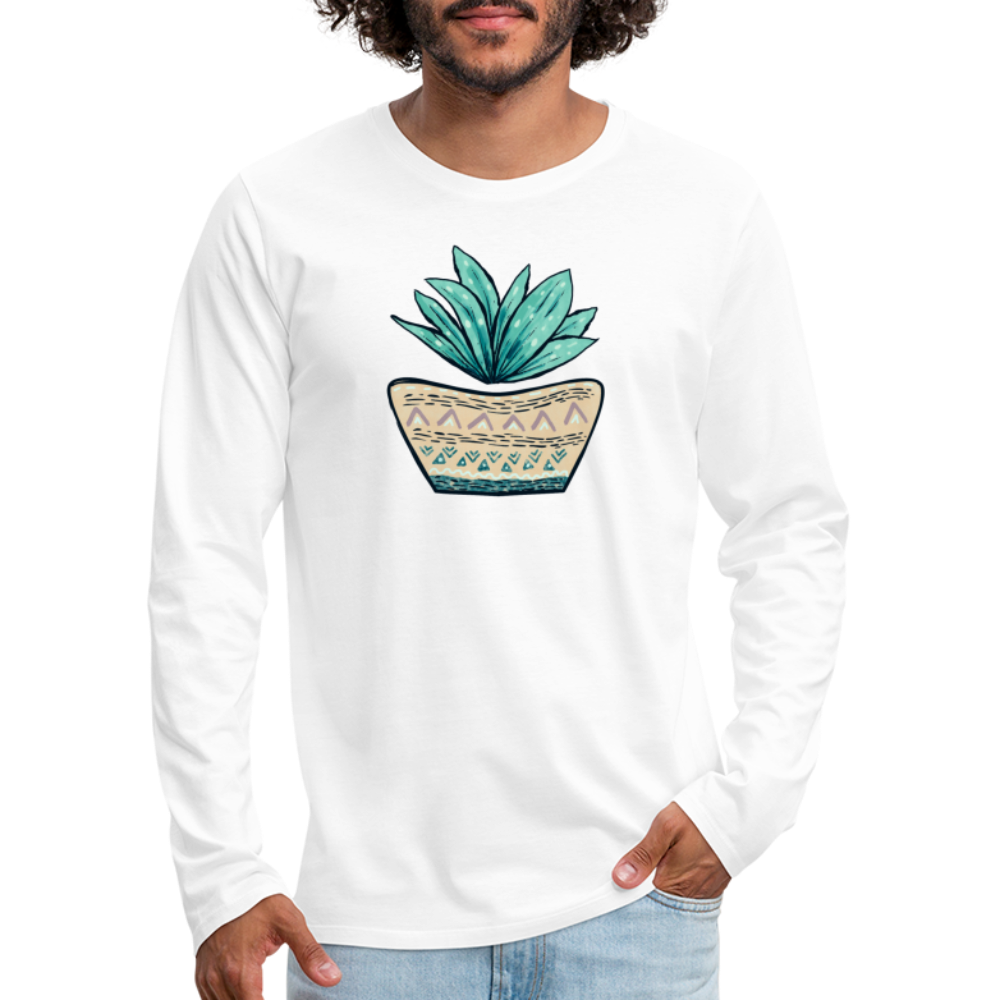 Männer Premium Langarmshirt - Aloe Vera - Hinter dem Mond