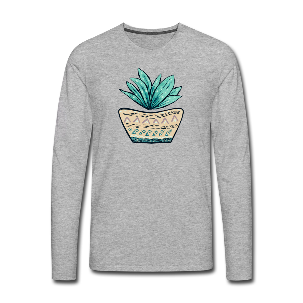Männer Premium Langarmshirt - Aloe Vera - Hinter dem Mond