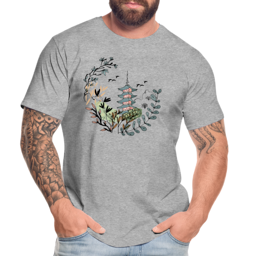 Männer Premium Bio T-Shirt - Happy in Japan - Hinter dem Mond