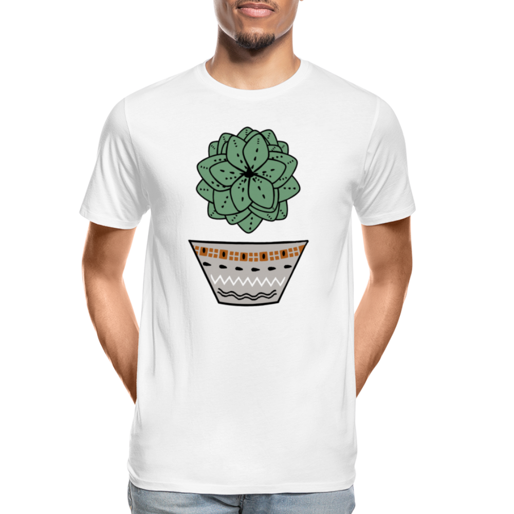 Men's Premium Organic T-Shirt - "Sukkulent" - Hinter dem Mond