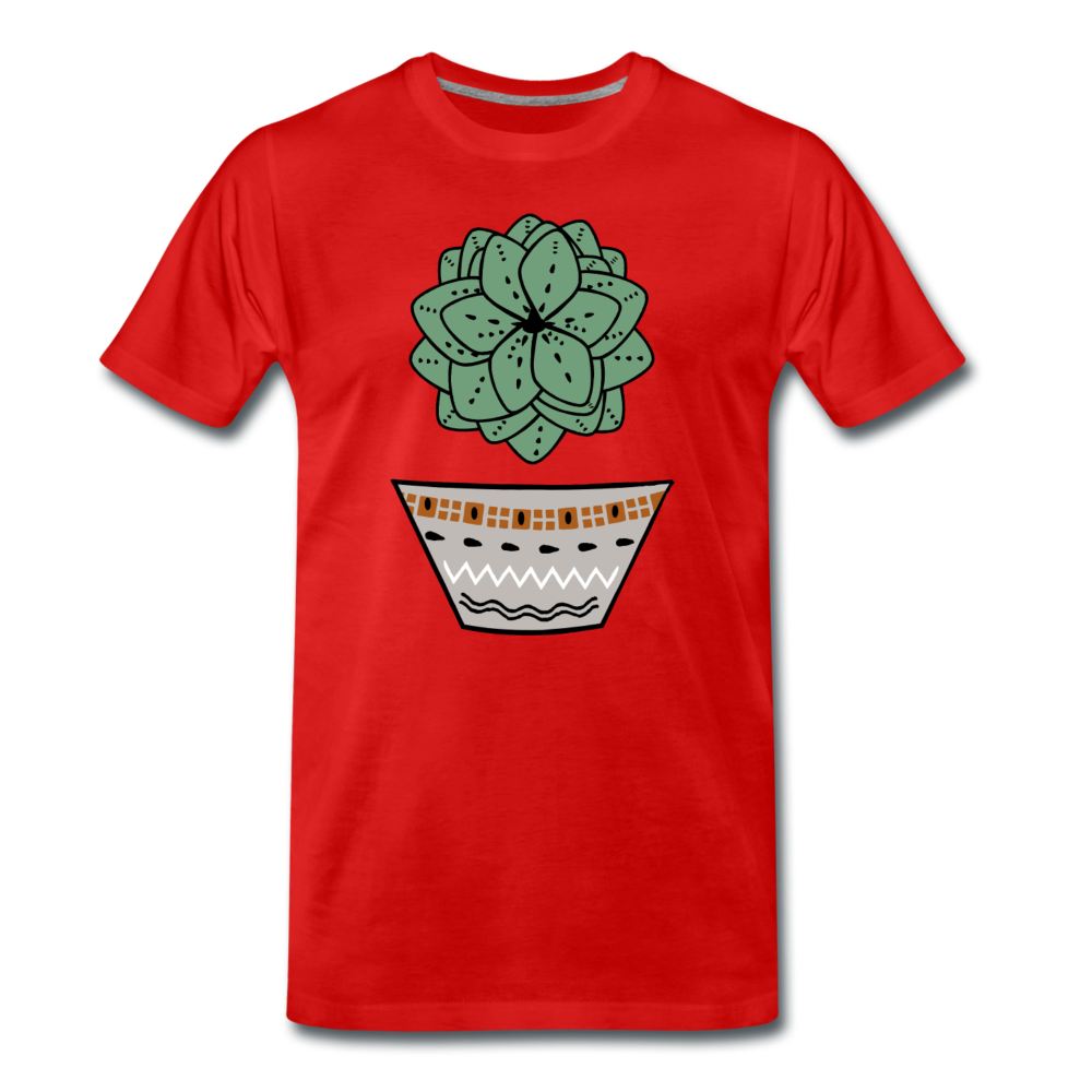 Men's Premium Organic T-Shirt - "Sukkulent" - Hinter dem Mond