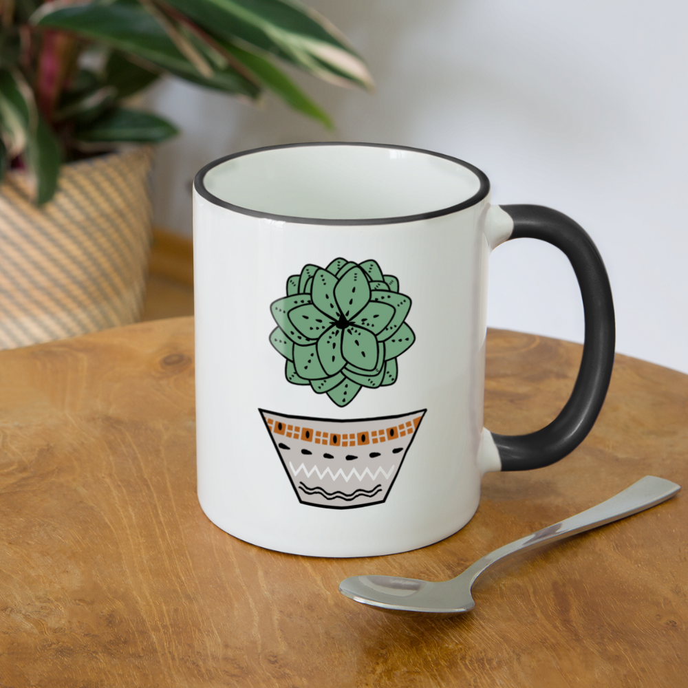 Contrasting Mug - "Sukkulent" - Hinter dem Mond
