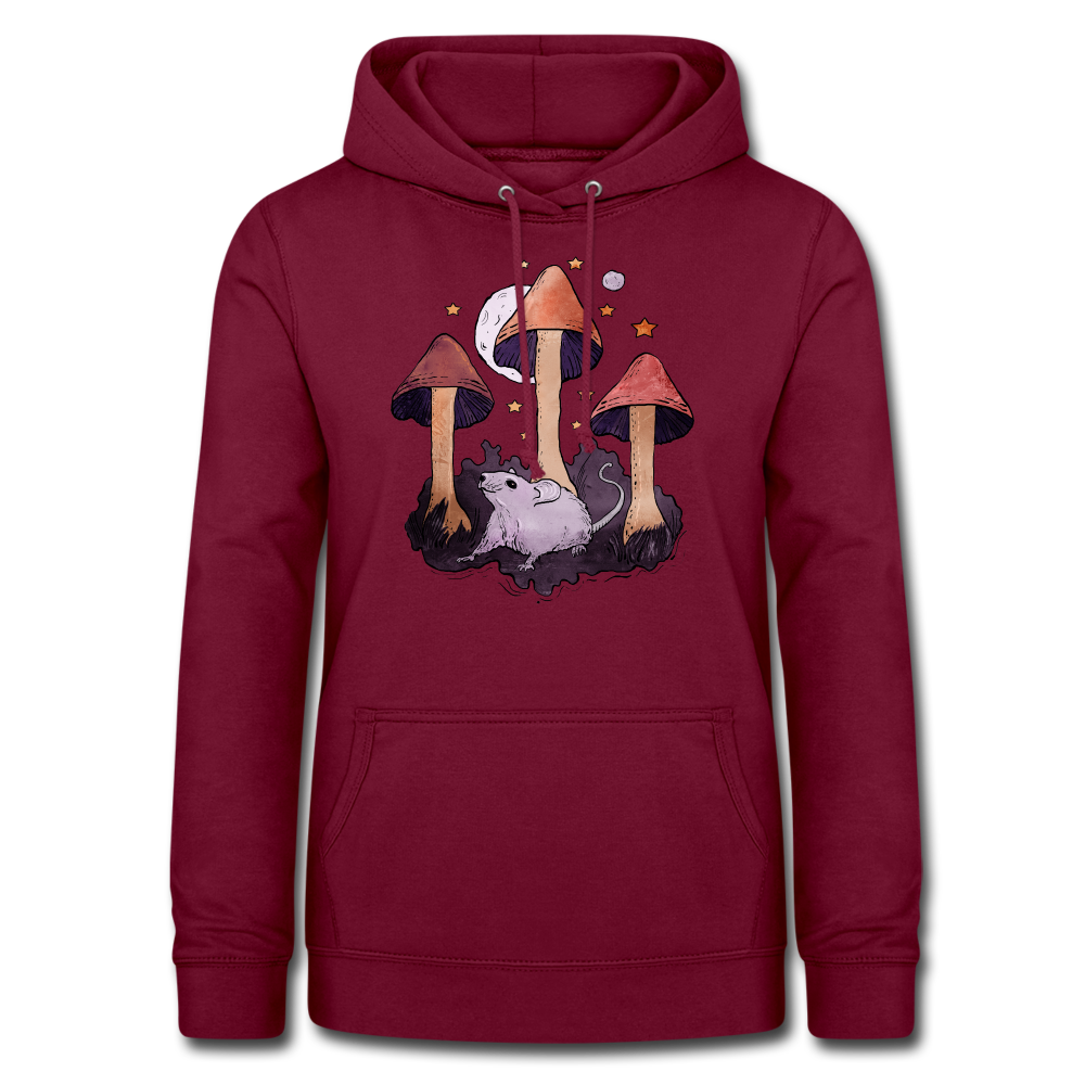 Maus im Märchenwald - Frauen Hoodie - Bordeaux