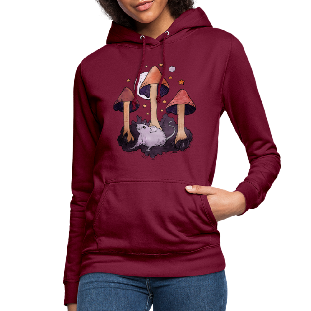 Maus im Märchenwald - Frauen Hoodie - Bordeaux