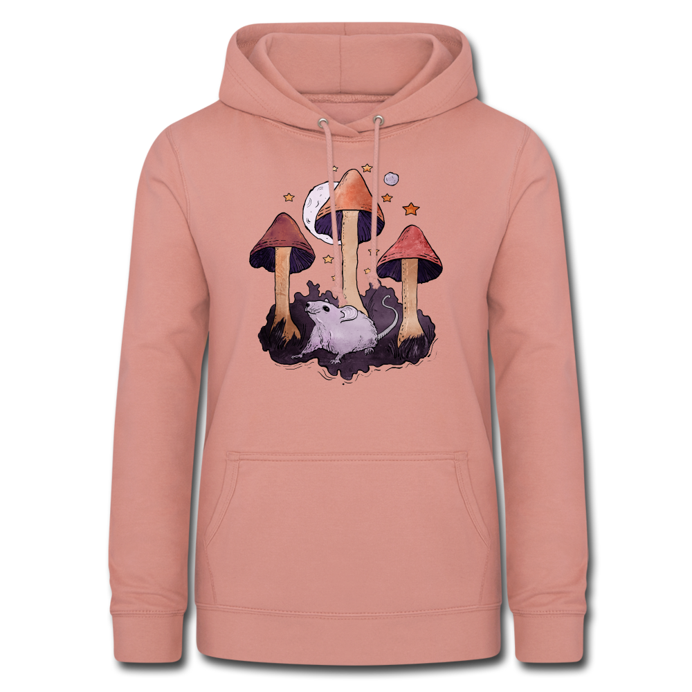 Maus im Märchenwald - Frauen Hoodie - Altrosa