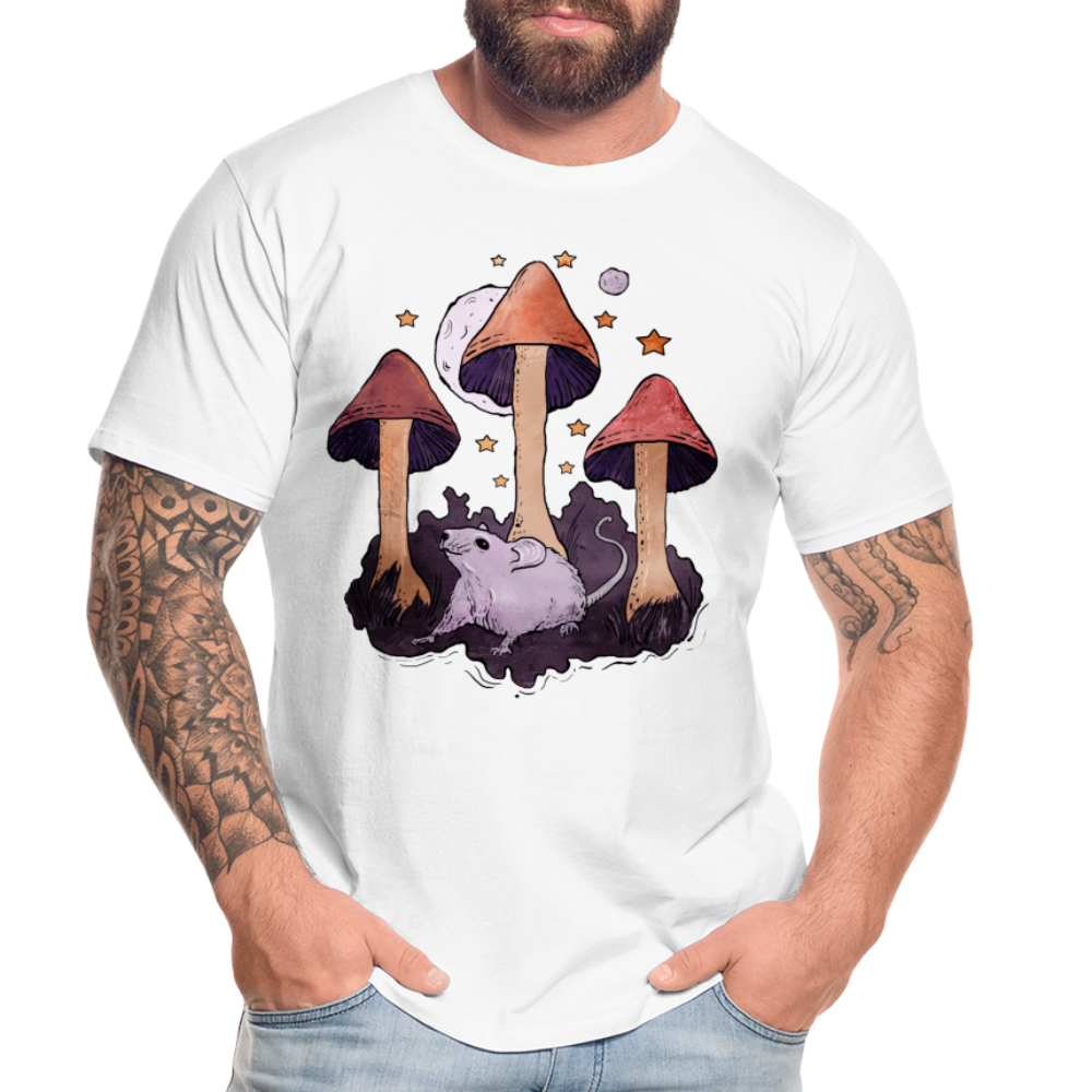Maus im Märchenwald - Männer Premium Bio T-Shirt - Weiß