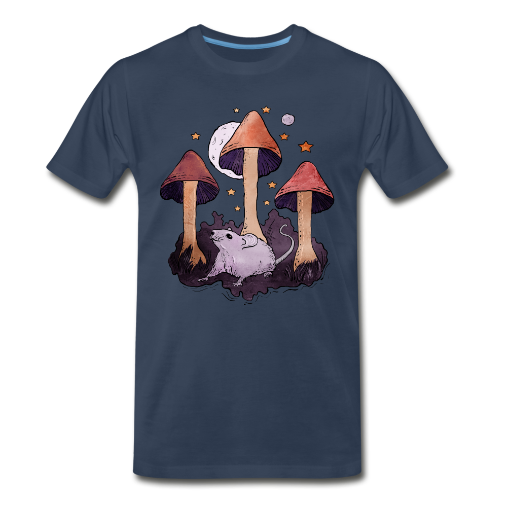 Maus im Märchenwald - Männer Premium Bio T-Shirt - Navy