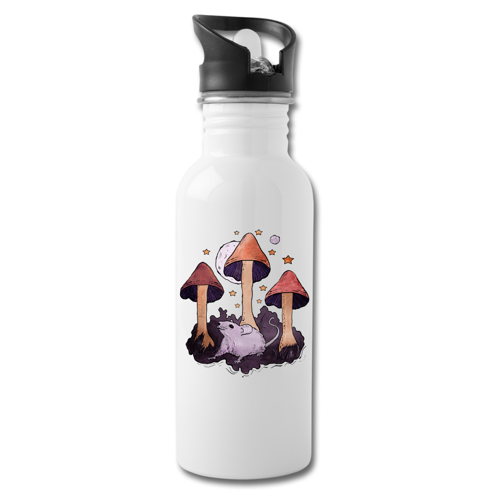 Maus aus dem Märchenwald - Trinkflasche - Weiß