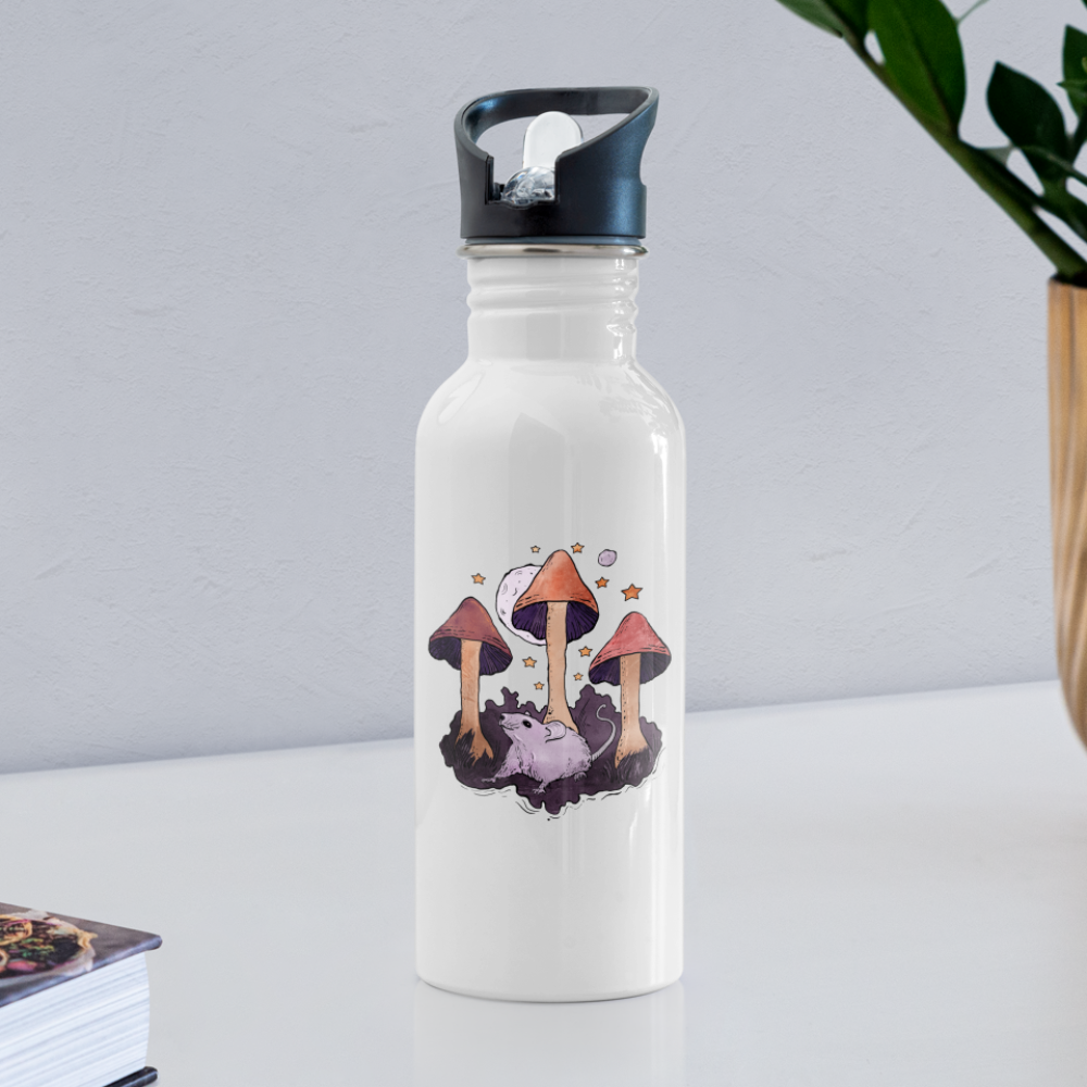 Maus aus dem Märchenwald - Trinkflasche - Weiß