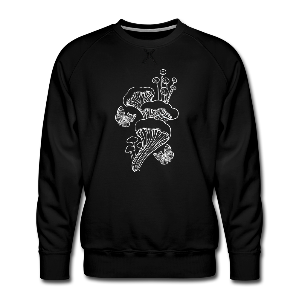 Männer Premium Pullover - “Goblincore_Tanz der Motten” - Schwarz