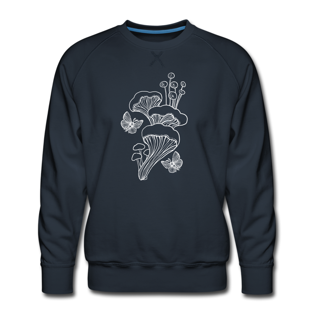 Männer Premium Pullover - “Goblincore_Tanz der Motten” - Navy