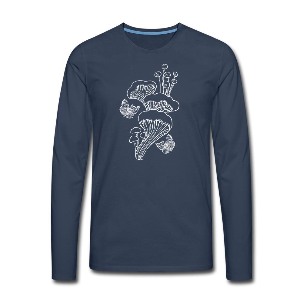 Männer Premium Langarmshirt - “Goblincore_Tanz der Motten” - Navy