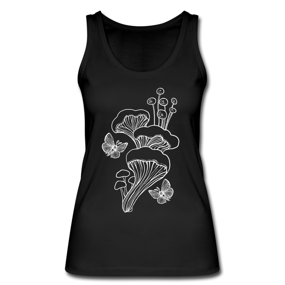 Frauen Bio Tank Top - Goblincore - Tanz der Motten - Schwarz