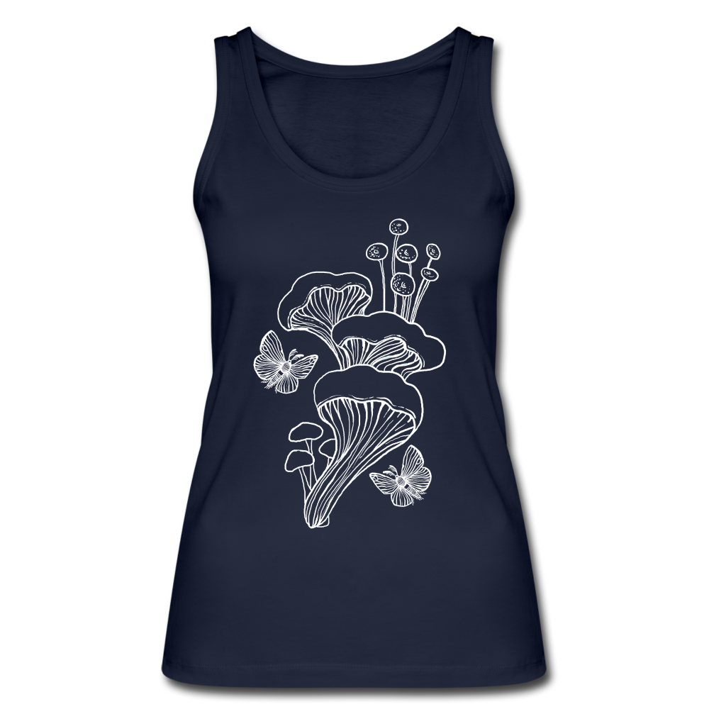 Frauen Bio Tank Top - Goblincore - Tanz der Motten - Navy