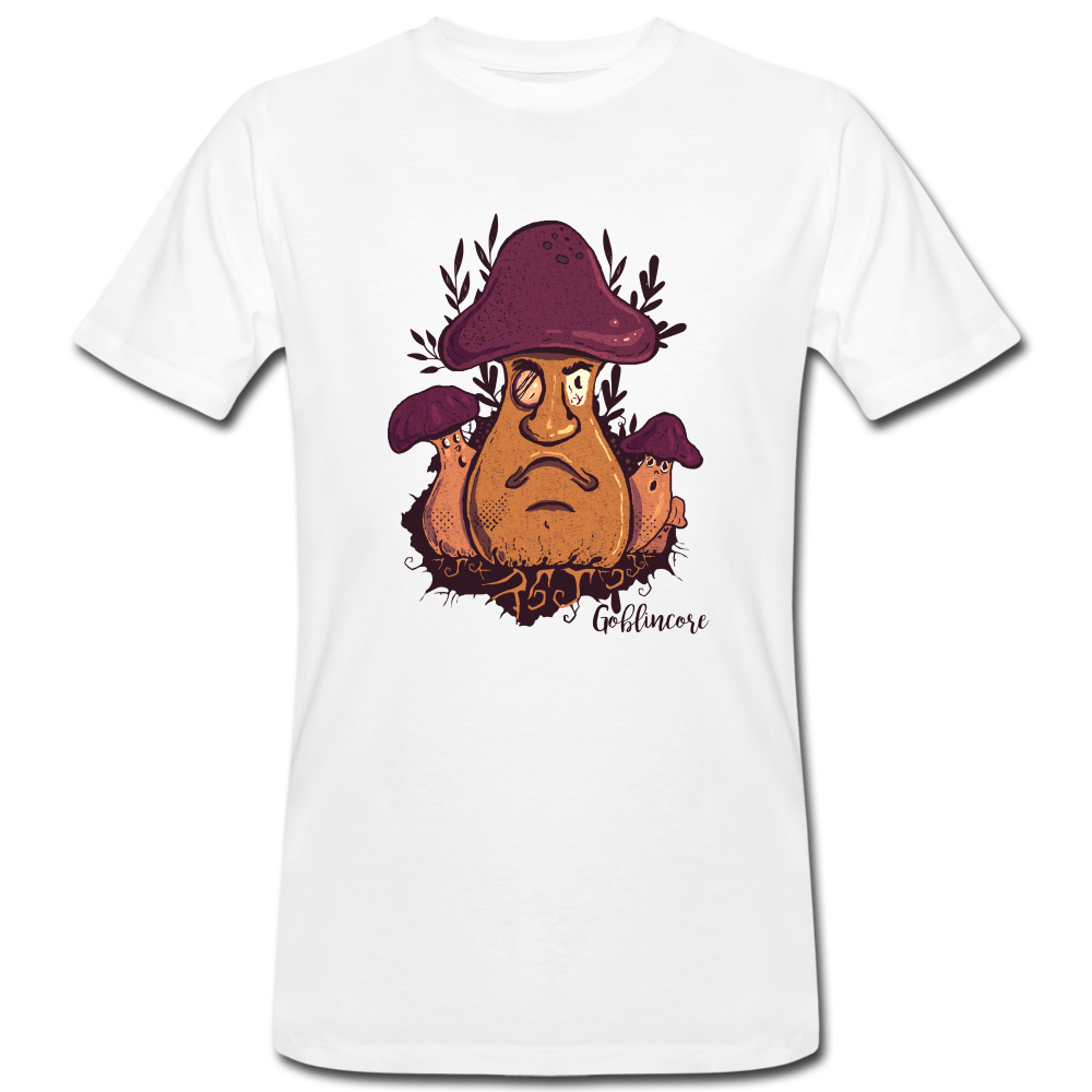 Männer Bio-T-Shirt - “Goblincore_Grummelpilz” - Weiß