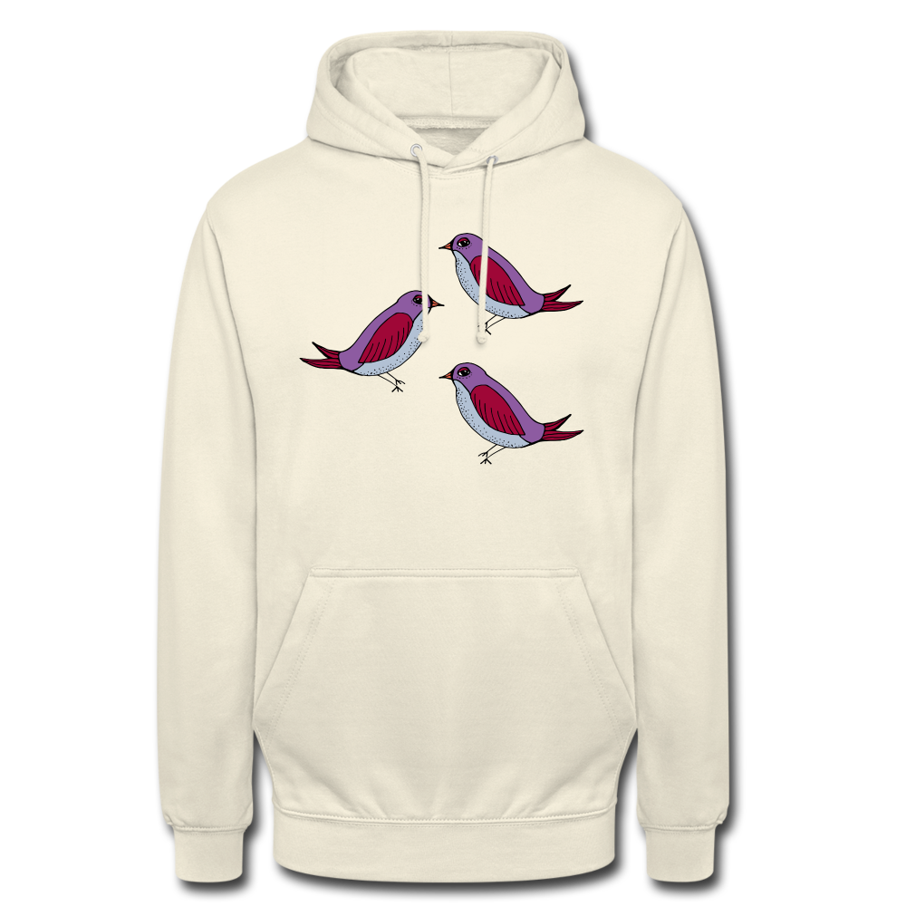 Unisex Hoodie - “Drei Amseln” - Vanille-Milchshake