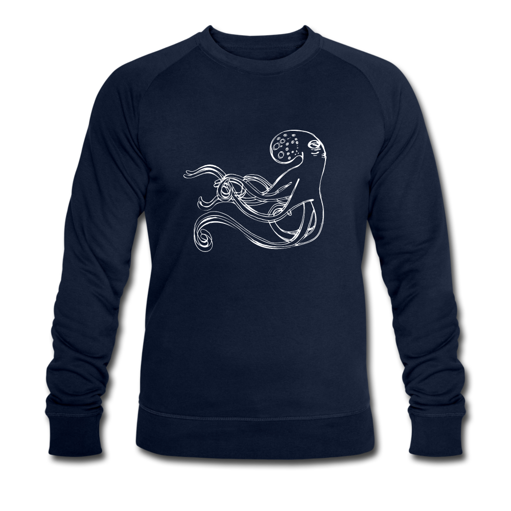 Männer Bio-Sweatshirt - “Shaky Kraken” - Navy