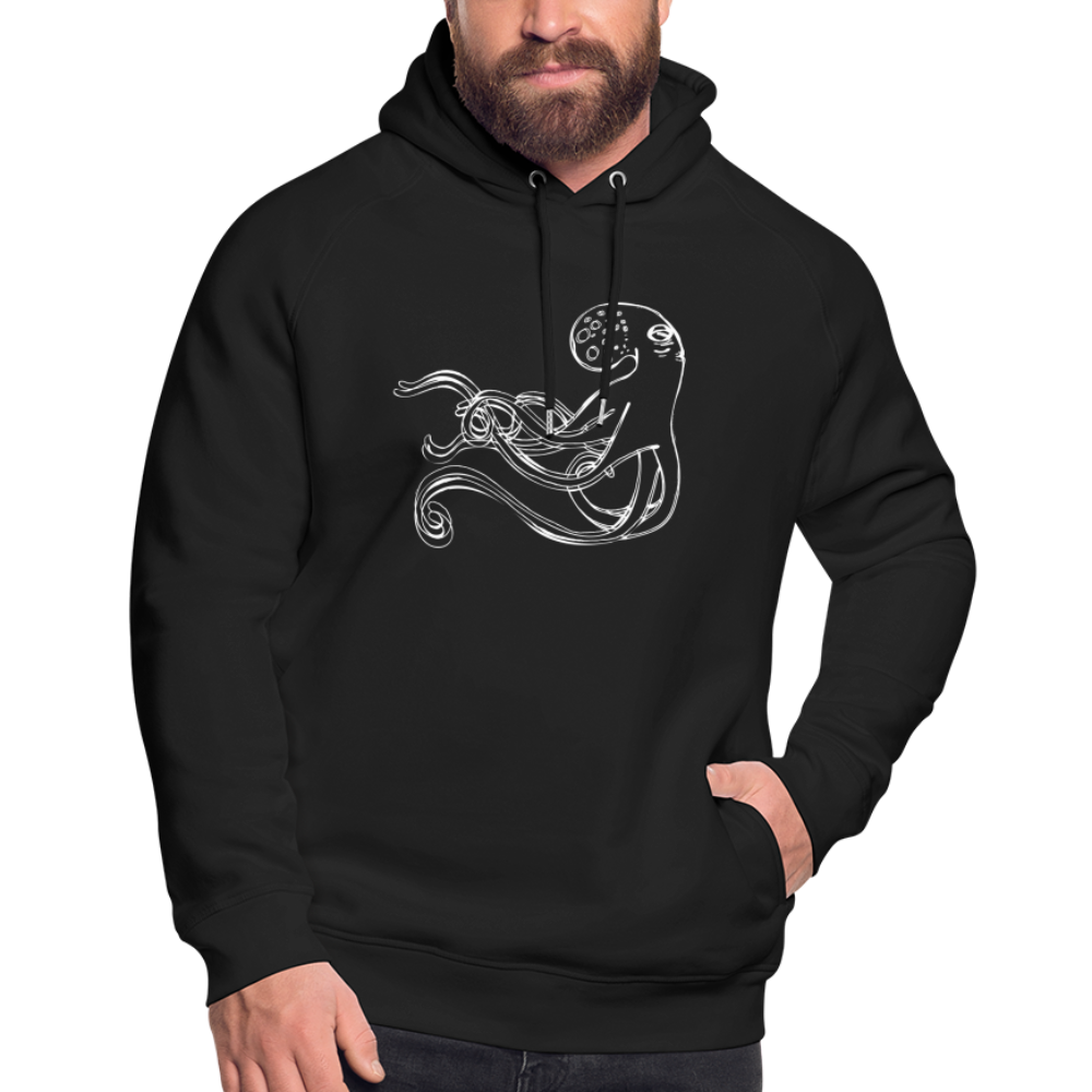 Unisex Bio-Hoodie - “Shaky Kraken” - Schwarz