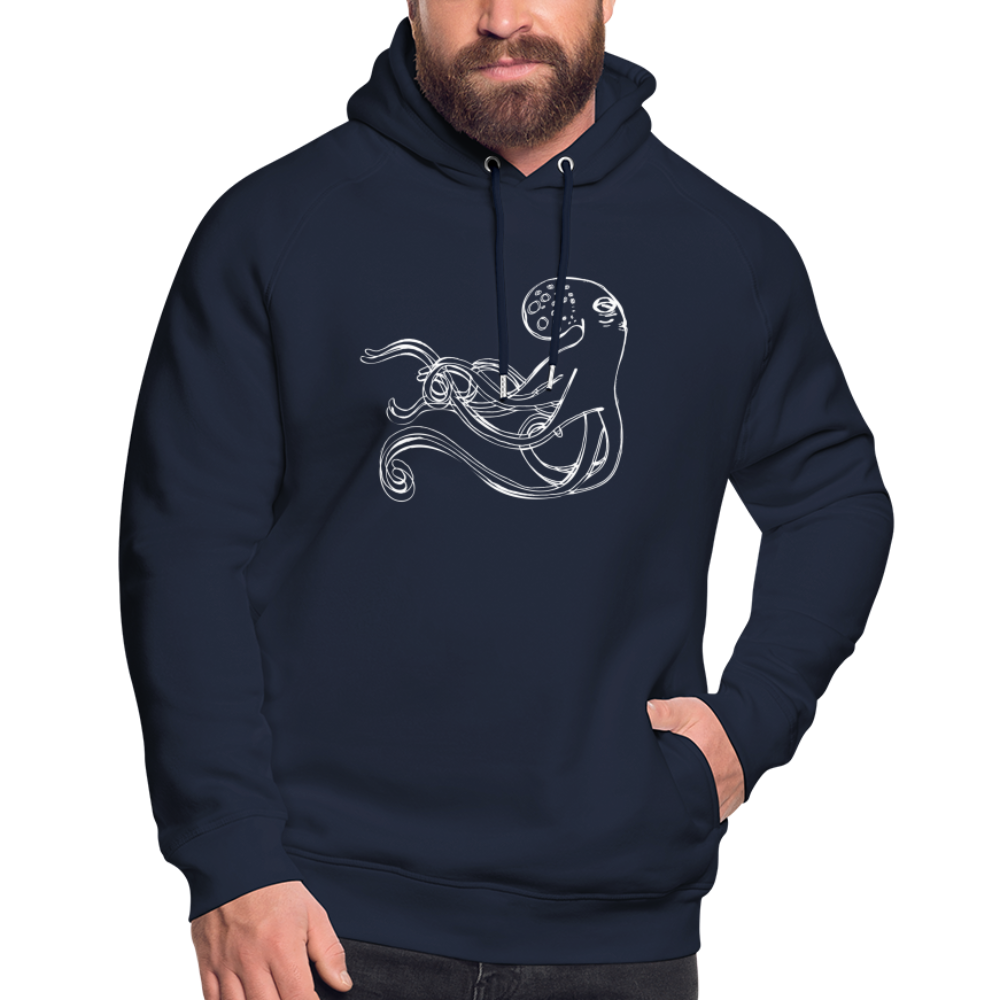 Unisex Bio-Hoodie - “Shaky Kraken” - Navy