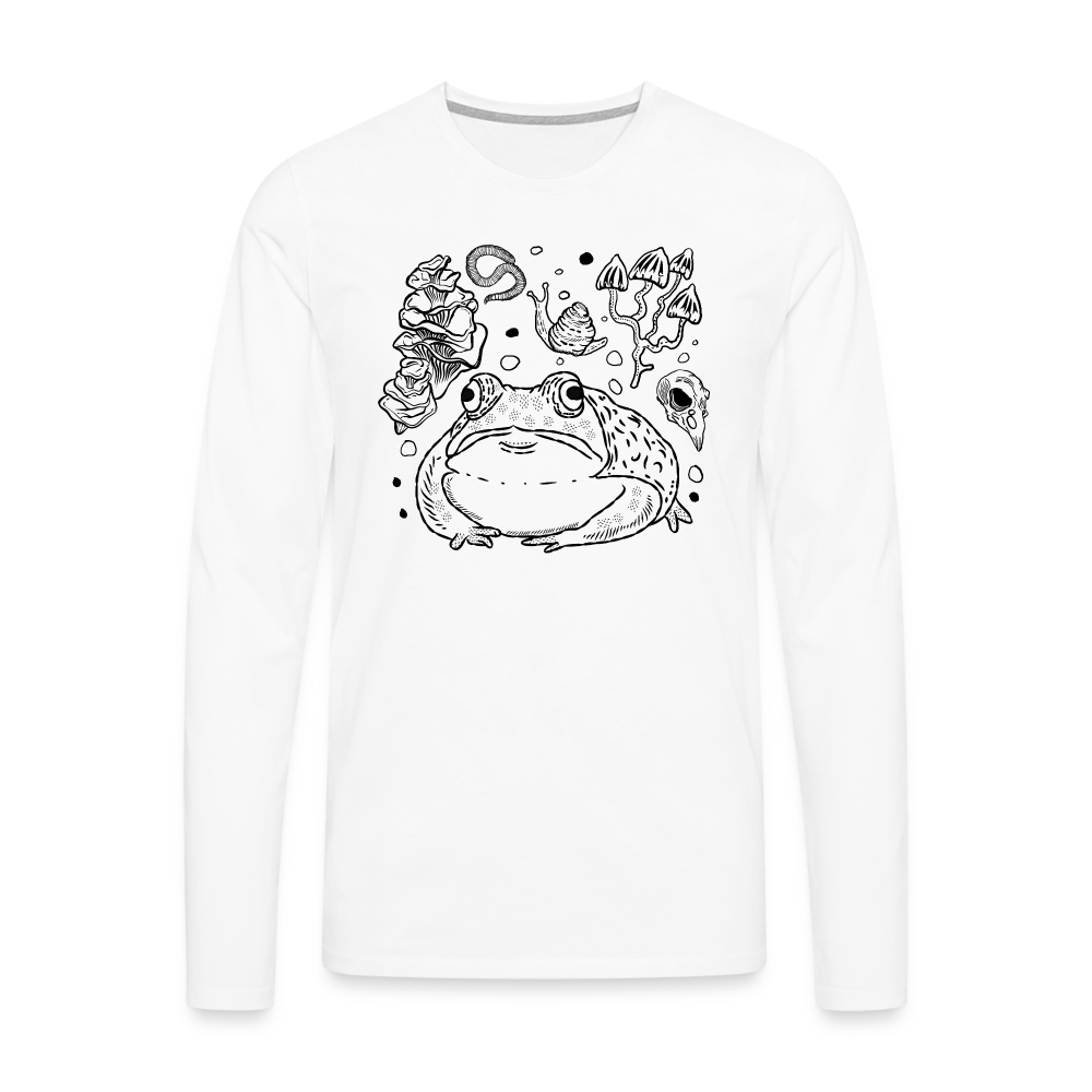 Männer Premium Langarmshirt - “Goblincore Sammelsurium” - Weiß