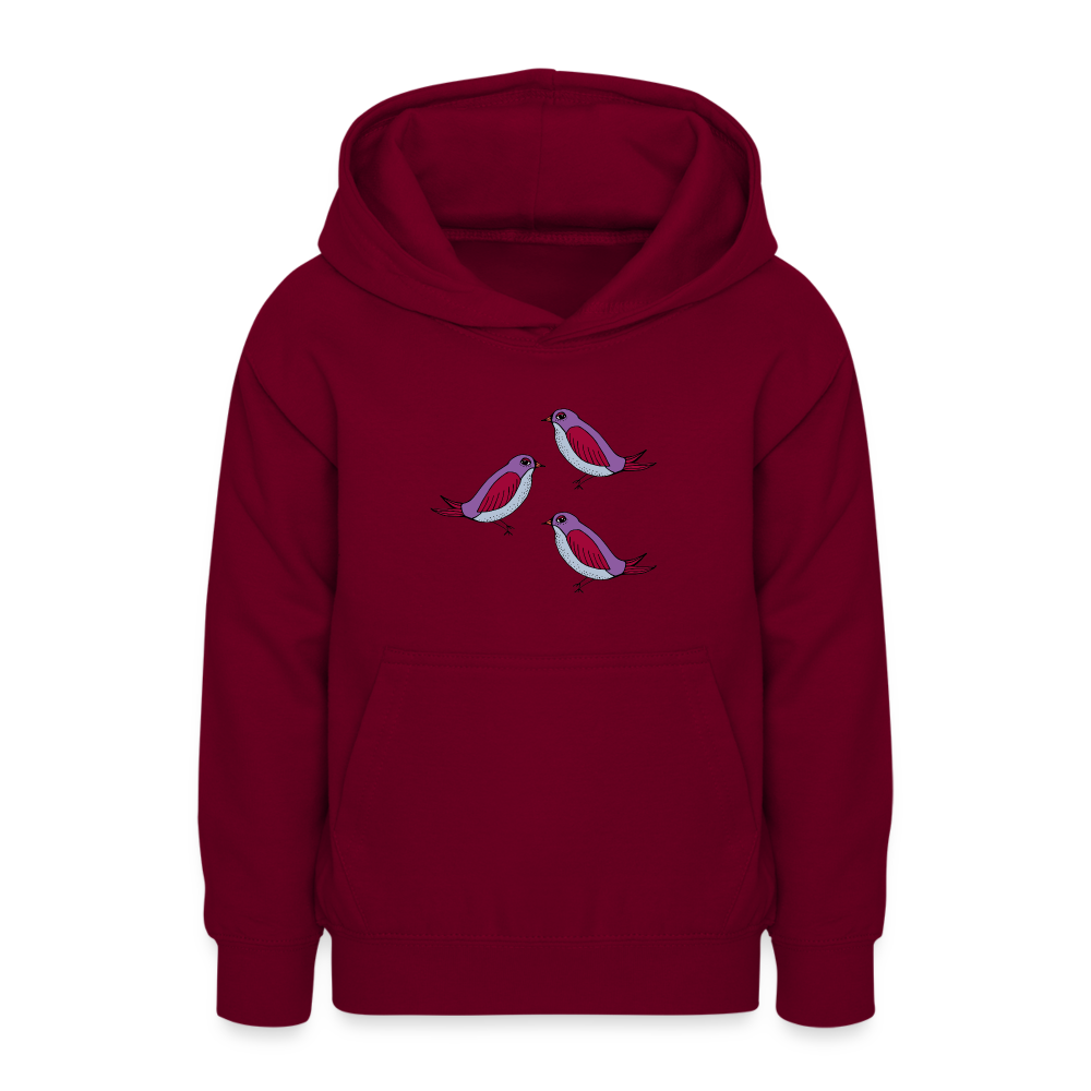 Teenager Hoodie - Drei Amseln - Bordeaux