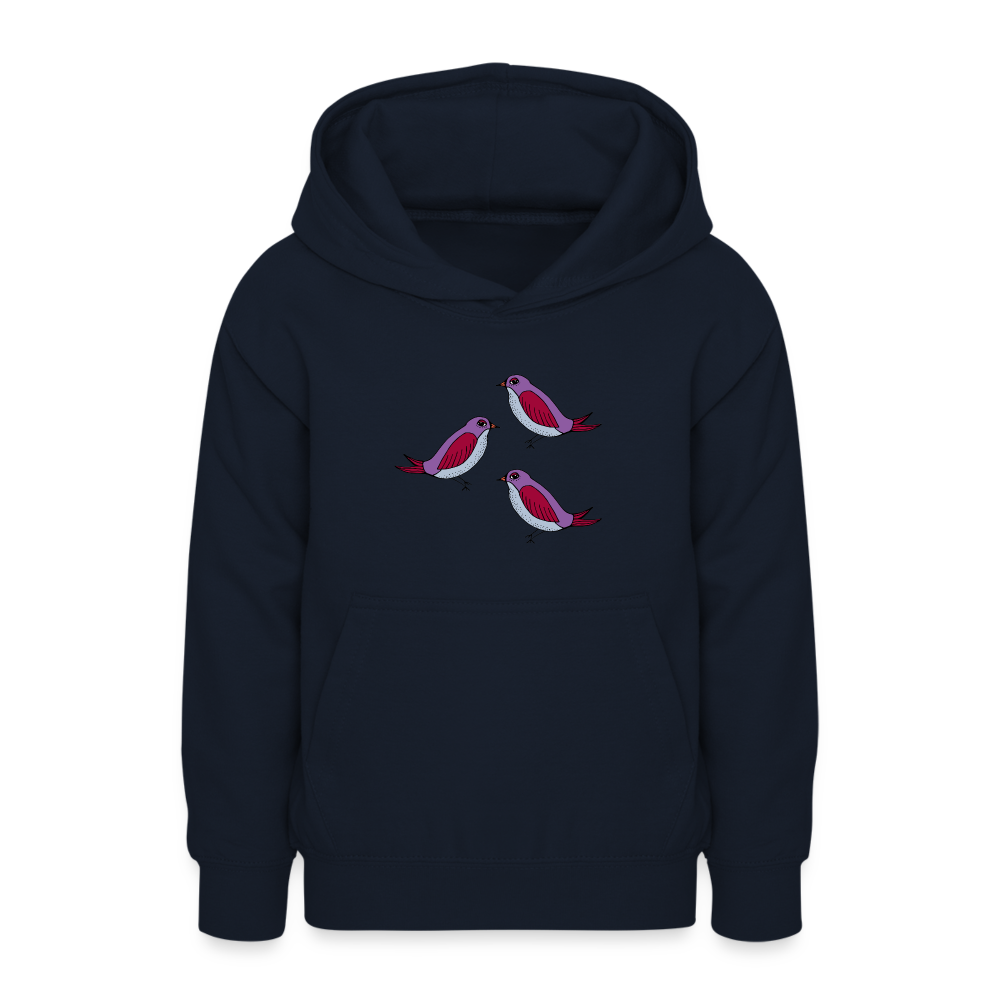 Teenager Hoodie - Drei Amseln - Navy
