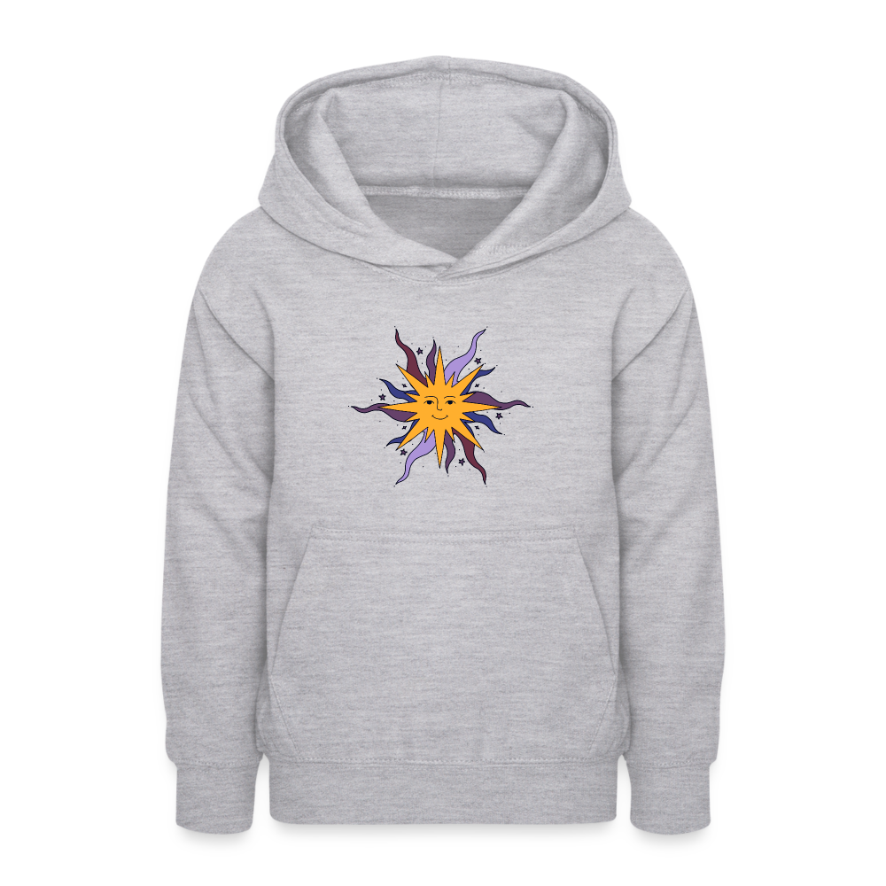 Teenager Hoodie - Warme Sonne - Hellgrau meliert
