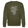 Männer Bio-Sweatshirt "Grafische Ananas" - Khaki