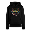Frauen Premium Hoodie "Nachtfuchs" - Schwarz